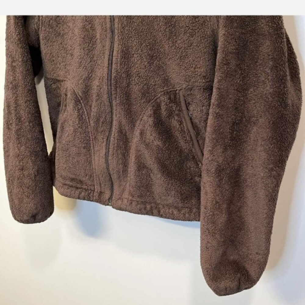 The North Face Fleece Brown Long-Sleeve Full-Zip Hooded Jacket Women's Small - Picture 10 of 12